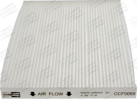 Champion CCF0058 - Filtrs, Salona telpas