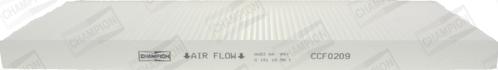 Champion CCF0209 - Filtrs, Salona telpas