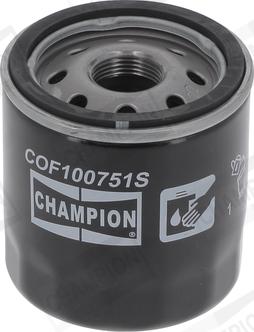 Champion COF100751S - Eļļas filtrs