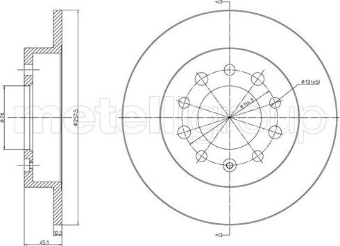 Blue Print ADG04355 - BREMŽU DISKS