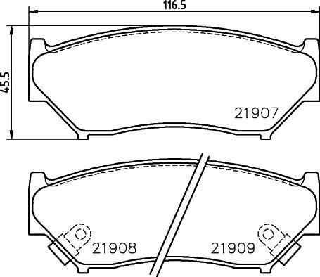 Maxgear 19-1376 - Bremžu uzliku kompl