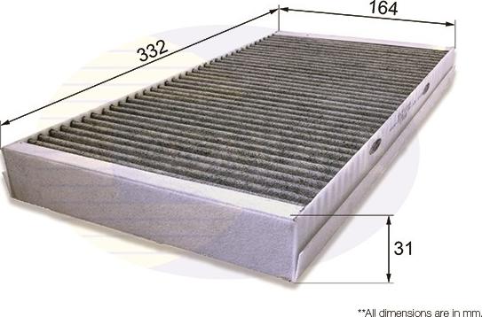 Comline EKF116A - Filtrs, Salona telpas