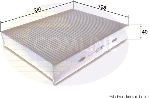 Comline EKF323 - Filtrs, Salona telpas