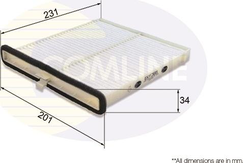 Comline EKF385 - Filtrs, Salona telpas