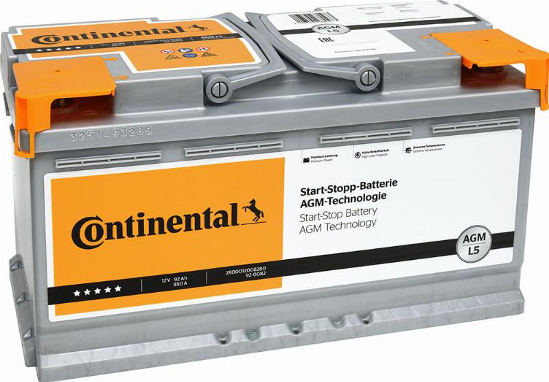 CONTINENTAL 2800012008280 - Startera akumulatoru baterija