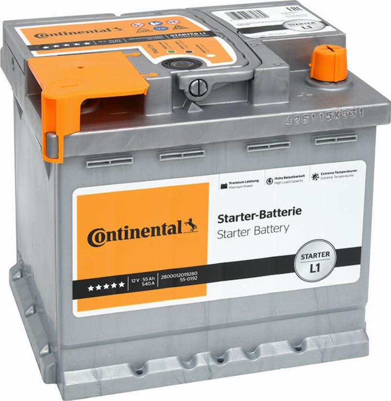 CONTINENTAL 2800012019280 - Startera akumulatoru baterija