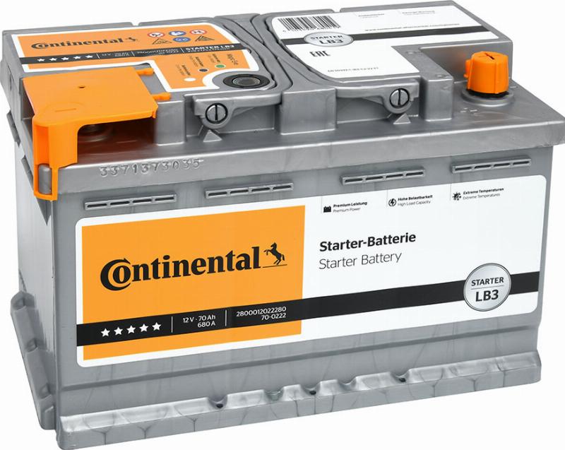 CONTINENTAL 2800012022280 - Startera akumulatoru baterija