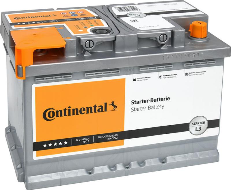 CONTINENTAL 2800012023280 - Startera akumulatoru baterija