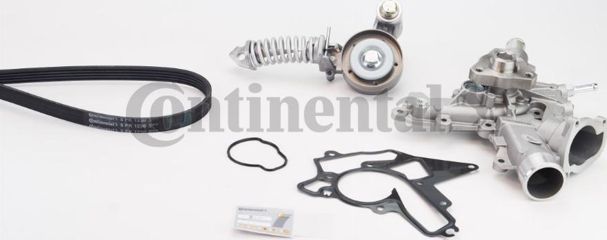 CONTINENTAL 5PK1230WP3 - Ūdenssūknis + ķīļrievu