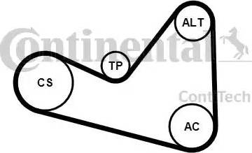 CONTINENTAL 6PK1050K3 - Auto Part