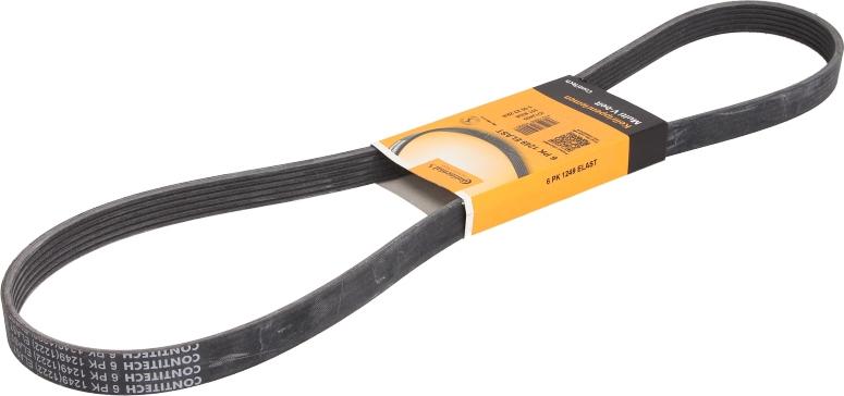 CONTINENTAL 6PK1249ELAST - Ķīļrievu siksna