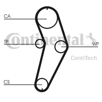 CONTINENTAL CT709WP2 - Ūdenssūknis + Zobsiksnas