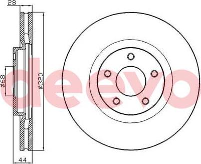Blue Print ADN143141 - BREMŽU DISKS