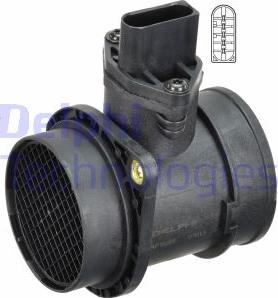 Delphi AF10265-12B1 - Gaisa masas mērītājs