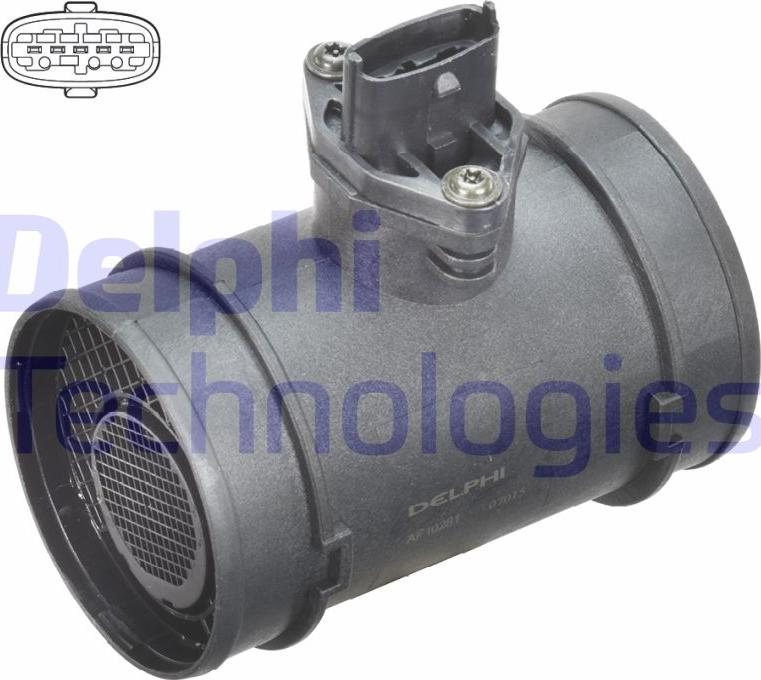 Delphi AF10281-12B1 - Gaisa masas mērītājs