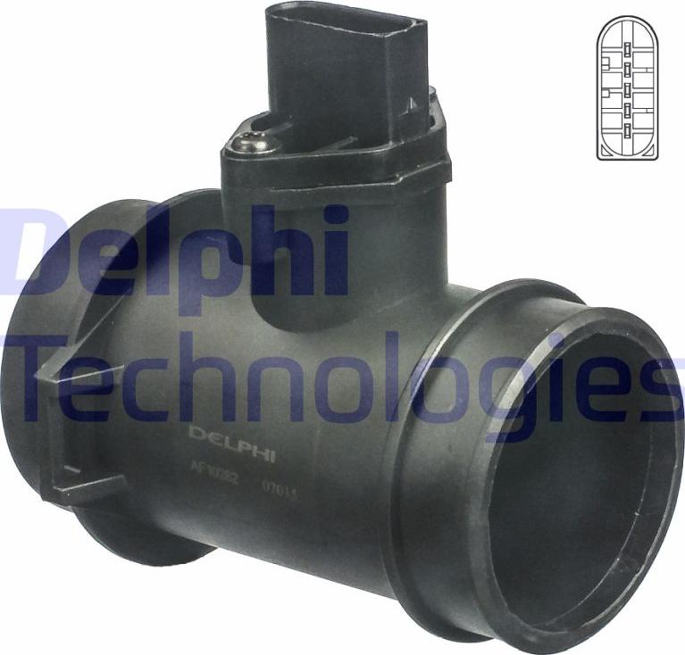 Delphi AF10282-12B1 - Gaisa masas mērītājs