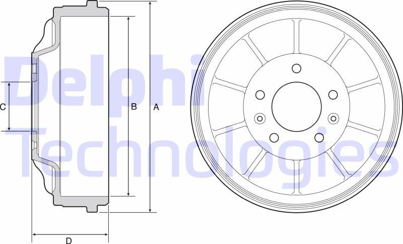 Delphi BF562 - Bremžu trumulis