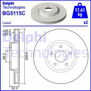 Delphi BG5115C - Bremžu diski
