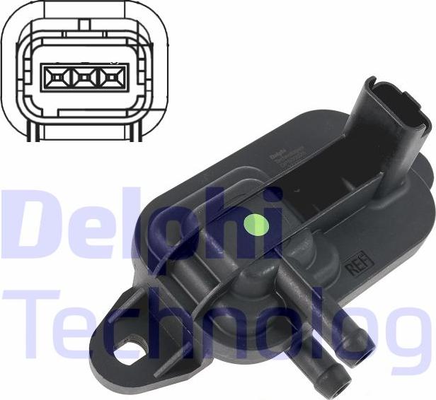 Delphi DPS00025-12B1 - Devējs, Izplūdes gāzu