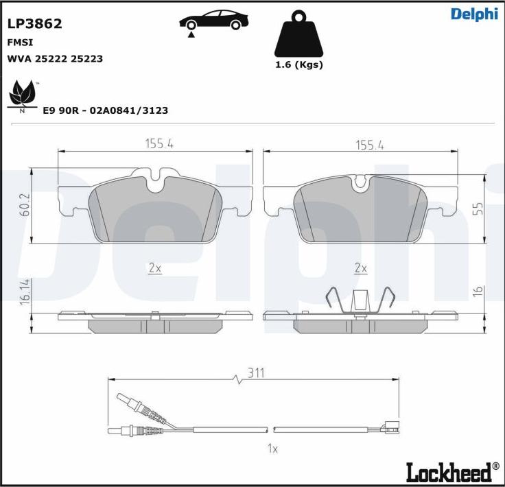 Delphi LP3862 - Auto Part