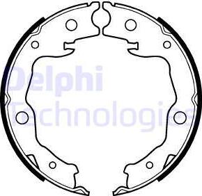 Delphi LS2116 - Bremžu loku kompl