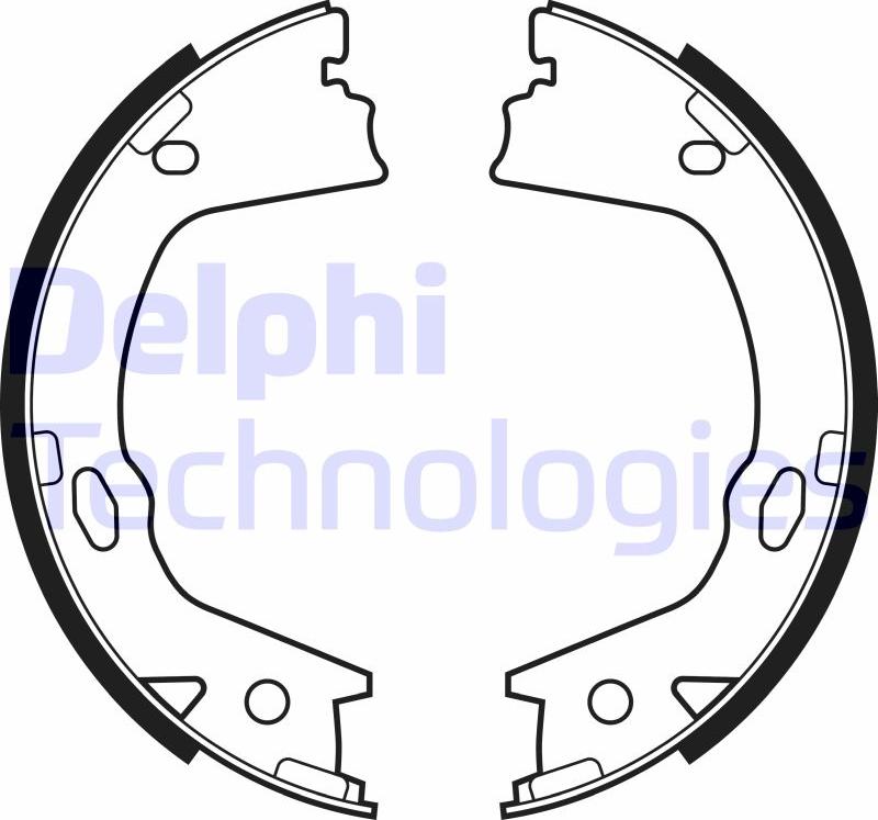 Delphi LS2153 - Bremžu loku kompl