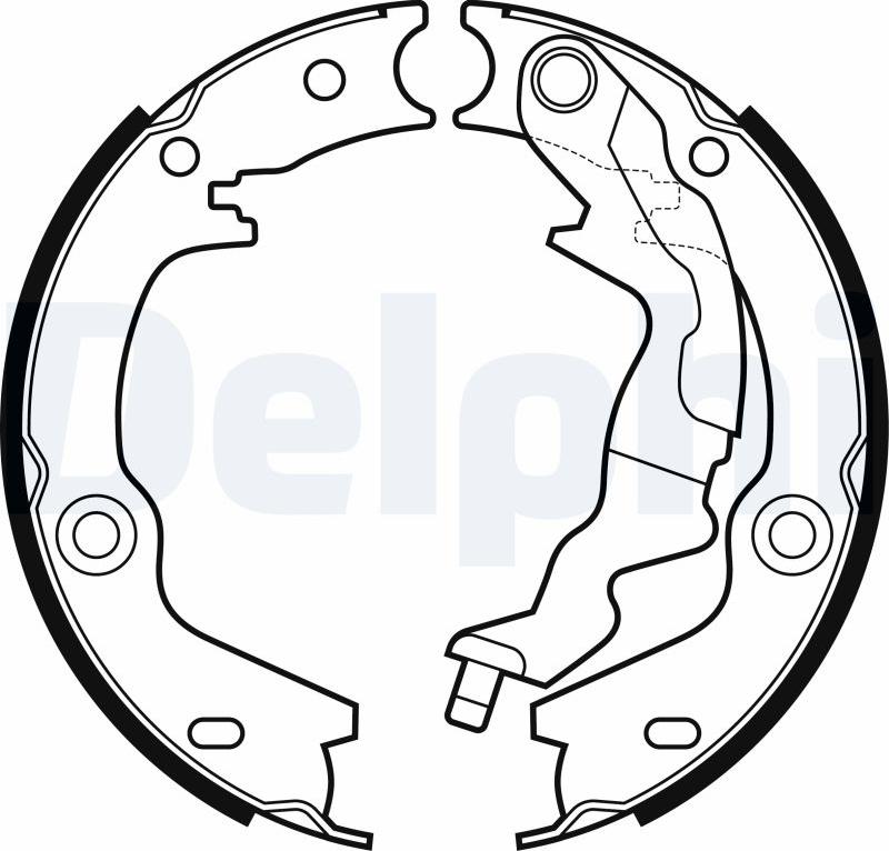 Delphi LS2161 - Bremžu loku kompl