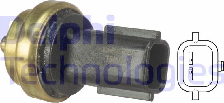 Delphi TS10458 - Devējs, Dzesēšanas šķidruma