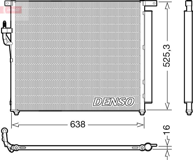 Denso DCN10049 - KOND.RADIATORS AB3919710AA