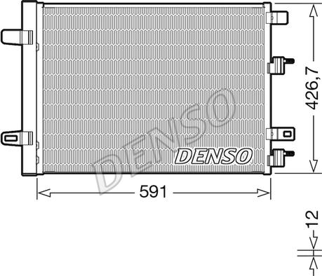 Denso DCN17063 - KOND.RADIATORS A2475000054