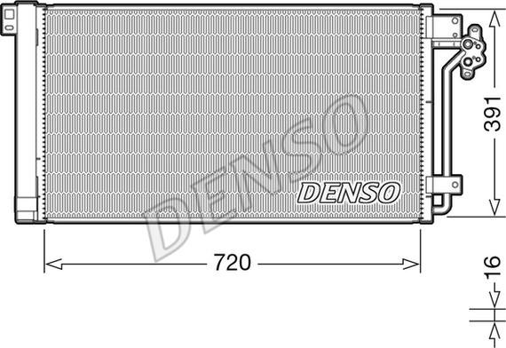 Denso DCN32020 - KOND.RADIATORS 7H0820411E