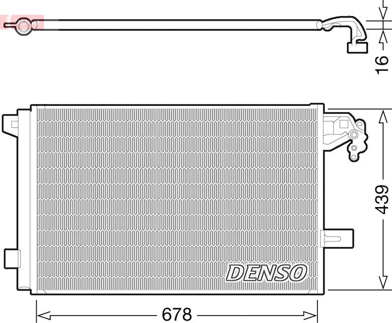 Denso DCN32063 - KOND.RADIATORS 7E0820411B