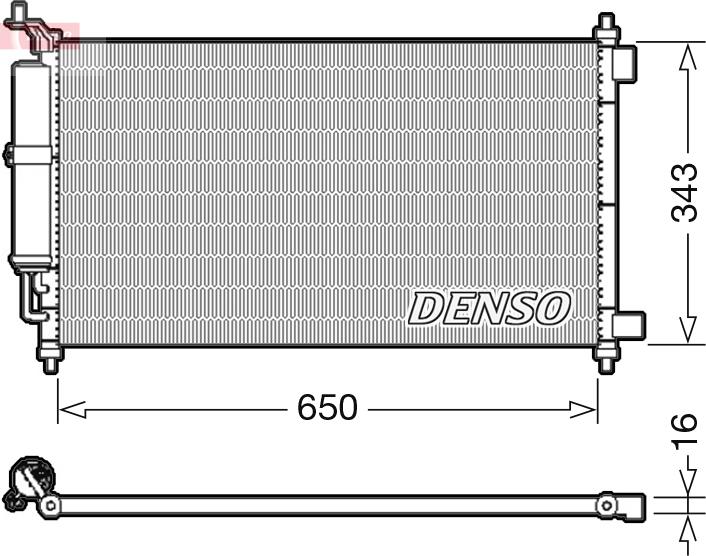 Denso DCN46020 - Kondensators, Gaisa kond
