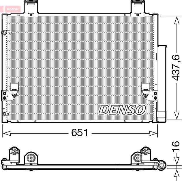 Denso DCN50057 - KOND.RADIATORS 884600K010