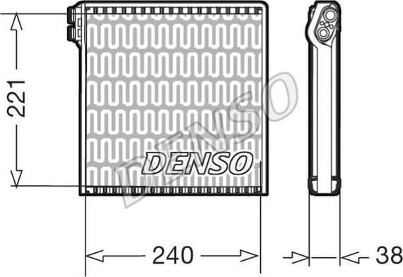 Denso DEV09102 - Evaporators 77364087