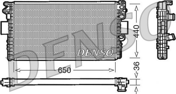 Denso DRM12004 - Radiators, Motora dzesēšanas