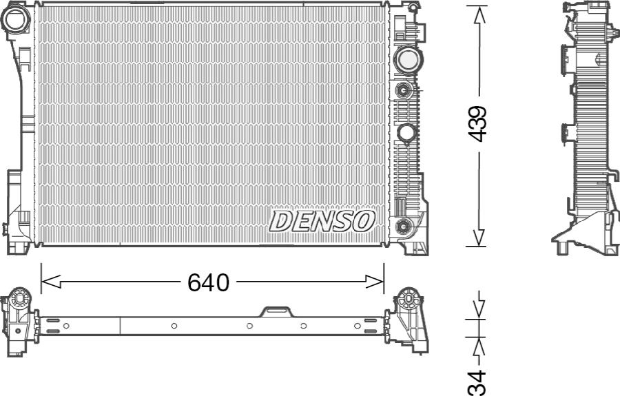 Denso DRM17048 - DRM17048 RADIATORS MB