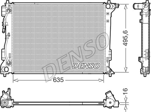 Denso DRM41036 - Radiators, Motora dzesēšanas