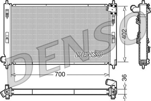 Denso DRM45029 - DRM45029 RADIATORS 628969