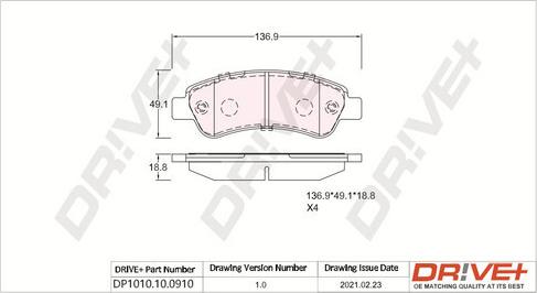 Dr!ve+ DP1010.10.0910 -