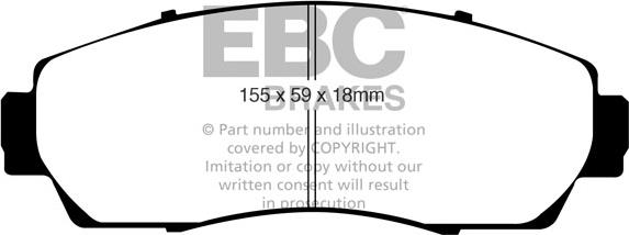 EBC Brakes DP41743R - Bremžu uzliku