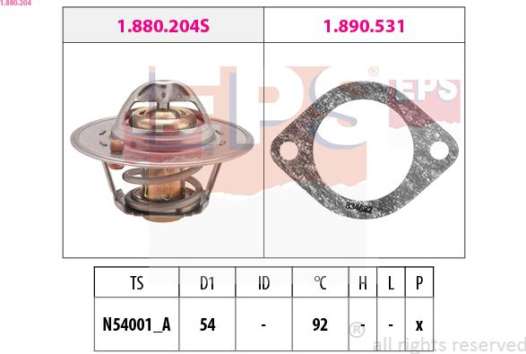 EPS 1.880.204 - Termostats