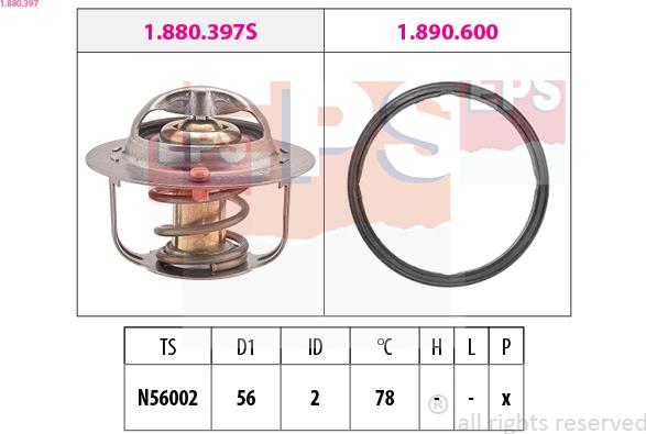 EPS 1.880.397 - Termostats