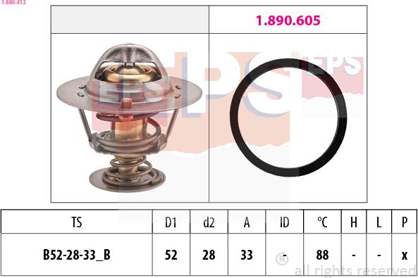 EPS 1.880.412 - Termostats