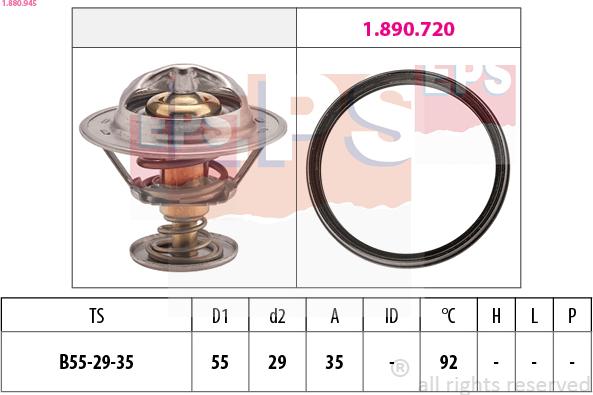 EPS 1.880.945 - Termostats