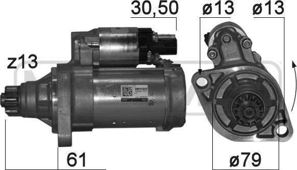 ERA 220864A - Starteris 220864A 02M911024H