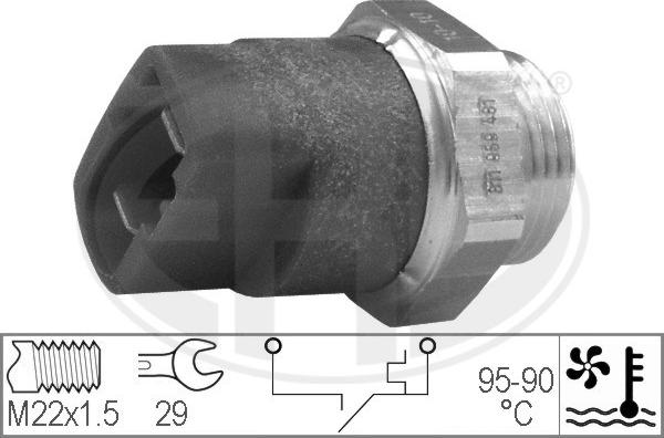 ERA 330297 - Termoslēdzis, Radiatora ventilators