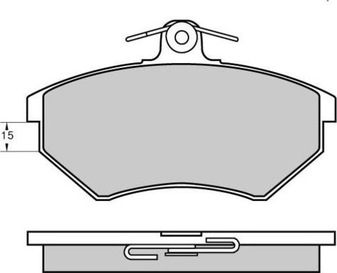 Metzger 1170095 - Bremžu uzliku kompl
