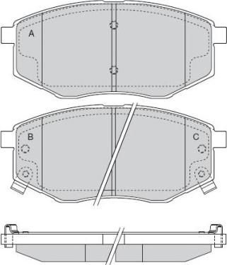 TOMEX brakes 17-08 - Bremžu uzliku