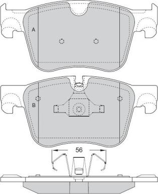 FOMAR Friction FO 261481 - Bremžu